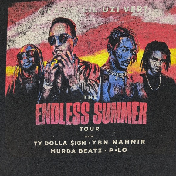 G-Eazy Other - G-Eazy Lil Uzi Vert Endless Summer Tour 2018 T-Shirt Mens Fits Like Medium Black
